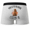 Boxer Homme Mon Setter Irlandais c'est ma vie – Impression au dos