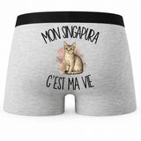 Boxer Homme Mon Singapura c'est ma vie – Impression au dos