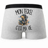 Boxer Homme Mon Teckel c'est ma vie – Impression au dos