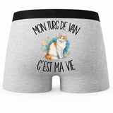 Boxer Homme Mon Turc de Van c'est ma vie – Impression au dos