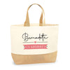 Sac Jute Fête des Mères Fêtes des Pères Mamie Papi Famille Idée Cadeau anniversaire Noël Travail Boulot Métier Départ Retraite Collègue Femme Homme