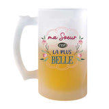 Chope de bière personnalisé, idée cadeau pour maman, femme ou collègue. Parfait pour Noël, anniversaire, fête des mères ou Secret Santa.