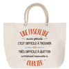 Sac Fête des Mères Mamie Famille Idée Cadeau anniversaire Noël Travail Boulot Métier Départ Retraite Collègue Femme cabas shopping plage