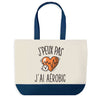 Sac de shopping bleu J'peux pas Aérobic