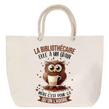 Sac Fête des Mères Mamie Famille Idée Cadeau anniversaire Noël Travail Boulot Métier Départ Retraite Collègue Femme cabas shopping plage