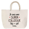 Sac Fête des Mères Mamie Famille Idée Cadeau anniversaire Noël Travail Boulot Métier Départ Retraite Collègue Femme cabas shopping plage