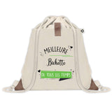 Sac à dos avec pochette Meilleure Bichette de tous les temps