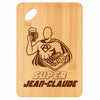 Planche bambou gravée personnalisée homme idée cadeau Fête des Pères apéro 30×20 prénom cuisine plateau fromage anniversaire noel papa papi 