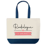Sac de shopping bleu Radiologue en Vacances