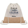 Sac Fête des Pères Papi Papa Cadeau anniversaire Noël Travail Boulot Métier Départ Retraite Collègue Homme cabas shopping plage