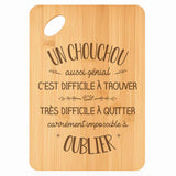 Planche bambou gravée personnalisée homme idée cadeau Fête des Pères apéro 30×20 prénom cuisine plateau fromage anniversaire noel papa papi 