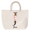 Sac Fête des Mères Mamie Famille Idée Cadeau anniversaire Noël Travail Boulot Métier Départ Retraite Collègue Femme cabas shopping plage