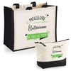 Cabas femme sac plage ou shopping tote bag pochette trousse Idée cadeau original pour anniversaire Noël travail départ retraite collègue famille fete des mères maman mamie