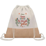 Sac Fête des Mères Mamie Famille Idée Cadeau anniversaire Noël Travail Boulot Métier Départ Retraite Collègue Femme cabas shopping plage