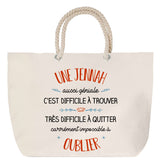 Sac Fête des Mères Mamie Famille Idée Cadeau anniversaire Noël Travail Boulot Métier Départ Retraite Collègue Femme cabas shopping plage