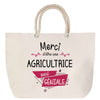 Sac Fête des Mères Mamie Famille Idée Cadeau anniversaire Noël Travail Boulot Métier Départ Retraite Collègue Femme cabas shopping plage