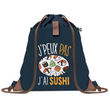 sac a dos bleu coton recycle avec pochette idee cadeau originale pour collegue ami prof ou membre de la famille cadeau mixte noel anniversaire secret santa ou depart au travail sac leger pratique et ecologique design breton moderne
