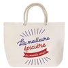 Sac Fête des Mères Mamie Famille Idée Cadeau anniversaire Noël Travail Boulot Métier Départ Retraite Collègue Femme cabas shopping plage