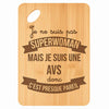 Planche bambou gravée personnalisée femme idée cadeau Fête des Mères apéro 30×20 prénom cuisine plateau fromage anniversaire noel maman mamie