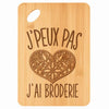 Planche bambou gravée personnalisée femme homme idée cadeau Fête des Mères Fête des Pères apéro papa maman prénom cuisine plateau fromage