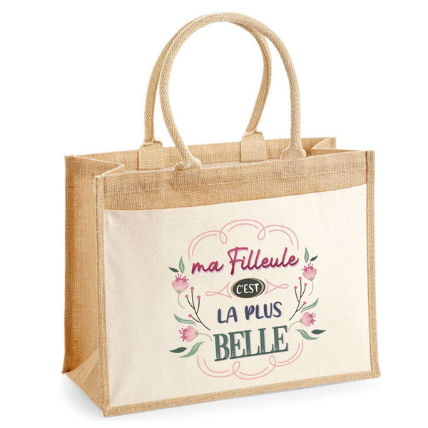 Sac Fête des Mères Mamie Famille Idée Cadeau anniversaire Noël Travail Boulot Métier Départ Retraite Collègue Femme cabas shopping plage