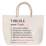 Sac Fête des Mères Mamie Famille Idée Cadeau anniversaire Noël Travail Boulot Métier Départ Retraite Collègue Femme cabas shopping plage