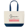 Sac de shopping bleu Boxeuse en Vacances