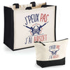 Cabas homme ou femme sac plage ou shopping tote bag pochette trousse Idée cadeau original pour anniversaire Noël travail départ retraite collègue famille fete des mères fetes des pères papa maman mamie papi