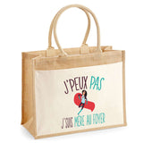 Sac Fête des Mères Mamie MAman Soeur Femme Famille Idée Cadeau anniversaire Noël Travail Boulot Métier Départ Retraite Collègue Femme cabas shopping plage