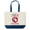Sac de shopping bleu J'peux pas Floorball
