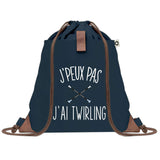 sac a dos bleu coton recycle avec pochette idee cadeau originale pour collegue ami prof ou membre de la famille cadeau mixte noel anniversaire secret santa ou depart au travail sac leger pratique et ecologique design breton moderne