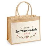Sac Fête des Mères Mamie MAman Soeur Femme Famille Idée Cadeau anniversaire Noël Travail Boulot Métier Départ Retraite Collègue Femme cabas shopping plage