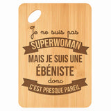 Planche bambou gravée personnalisée femme idée cadeau Fête des Mères apéro 30×20 prénom cuisine plateau fromage anniversaire noel maman mamie