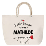 Sac Fête des Mères Mamie Famille Idée Cadeau anniversaire Noël Travail Boulot Métier Départ Retraite Collègue Femme cabas shopping plage