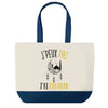 Sac de shopping bleu J'peux pas Ramadan