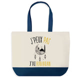 Sac de shopping bleu J'peux pas Ramadan