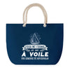 Sac de plage Bleu anse corde Voile Légende Humour Geek