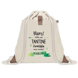 Sac à dos avec pochette Merci Tantine Inoubliable Femme
