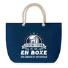 Sac de plage Bleu anse corde Boxe Légende Humour Geek