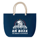 Sac de plage Bleu anse corde Boxe Légende Humour Geek