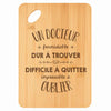 Planche bambou gravée personnalisée homme idée cadeau Fête des Pères apéro 30×20 prénom cuisine plateau fromage anniversaire noel papa papi 