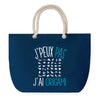 Sac de plage Bleu anse corde J'peux Pas Origami