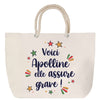Sac Fête des Mères Mamie Famille Idée Cadeau anniversaire Noël Travail Boulot Métier Départ Retraite Collègue Femme cabas shopping plage