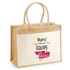 Sac Fête des Mères Mamie MAman Soeur Femme Famille Idée Cadeau anniversaire Noël Travail Boulot Métier Départ Retraite Collègue Femme cabas shopping plage