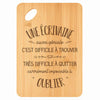 Planche bambou gravée personnalisée femme idée cadeau Fête des Mères apéro 30×20 prénom cuisine plateau fromage anniversaire noel maman mamie