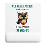 Tapis de souris ergonomique avec repose-poignet, accessoire bureau pour femme et homme, fête des pères, cadeau pas cher, idée cadeau fête des mères, secret santa, départ à la retraite, télétravail et gaming
