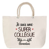 Sac Fête des Mères Mamie Famille Idée Cadeau anniversaire Noël Travail Boulot Métier Départ Retraite Collègue Femme cabas shopping plage