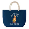 Sac de plage Bleu anse corde J'peux Pas Roller
