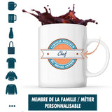 Cadeau Certifié Meilleur Membre Famille / Métier Personnalisable - Planetee