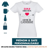 Cadeau Destination EVJF Prénom Personnalisable - Planetee